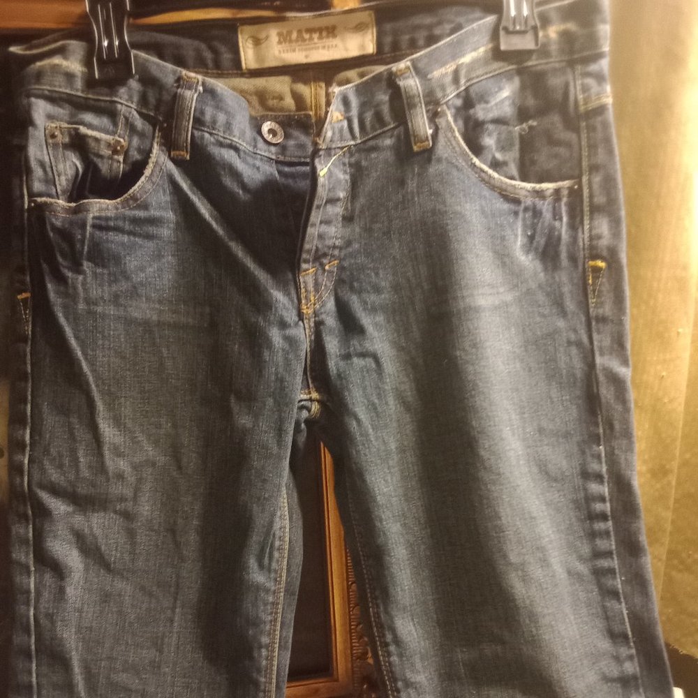 Matix boot leg wide leg jeans with cute front buttons